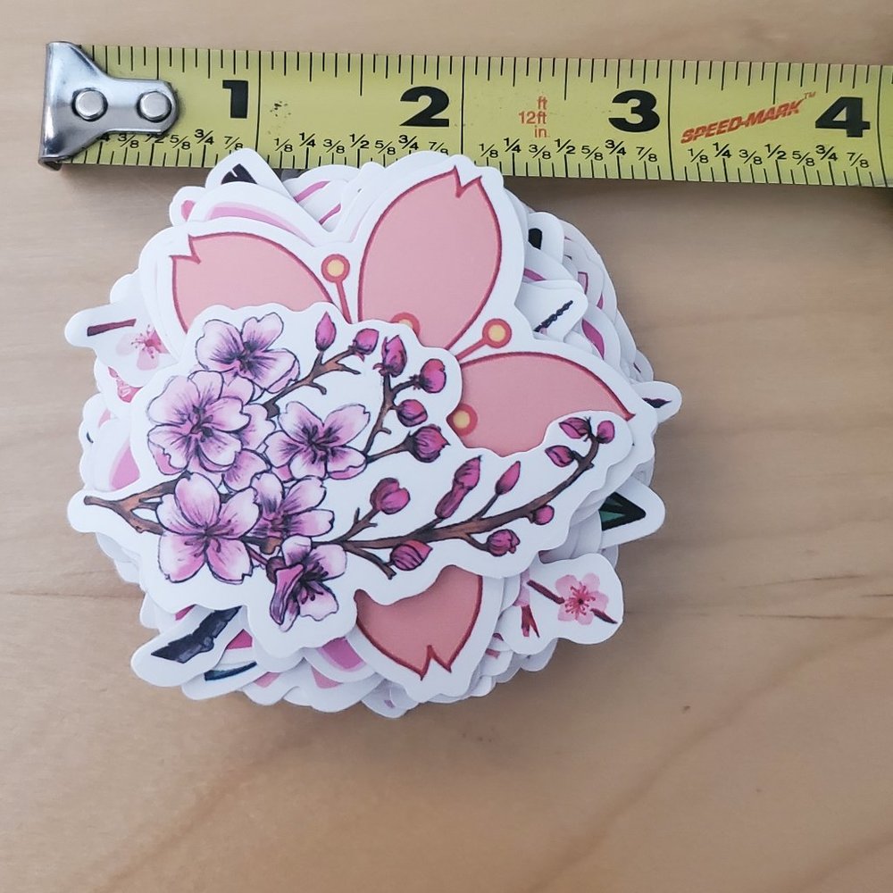 50 Flower Stickers - Picture 7 of 7